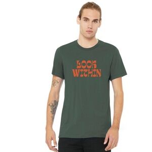 NWOT - "Look Within" T-Shirt for Pensive People, Statement T-Shirt